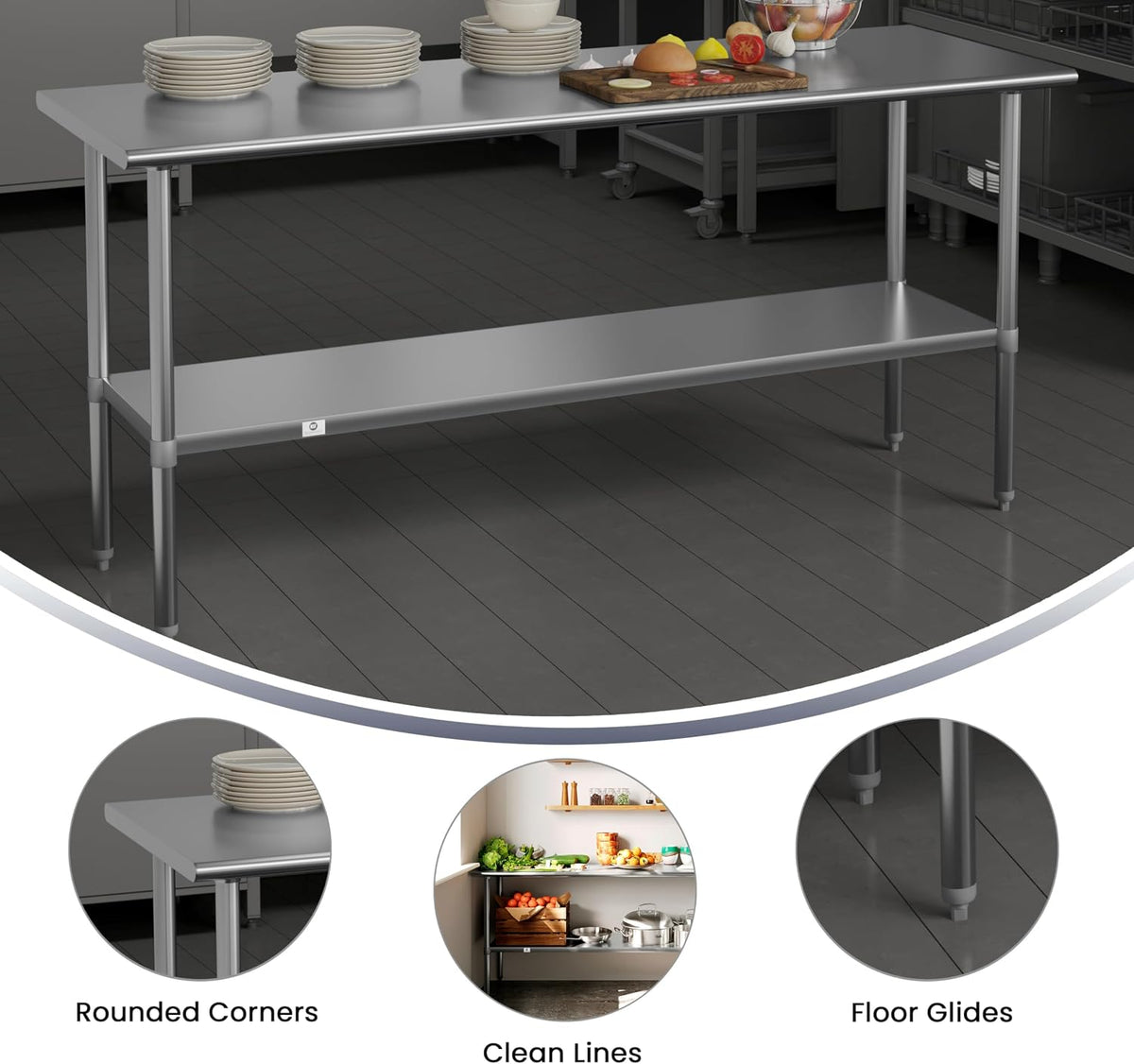 72x30 Stainless Steel Prep Table