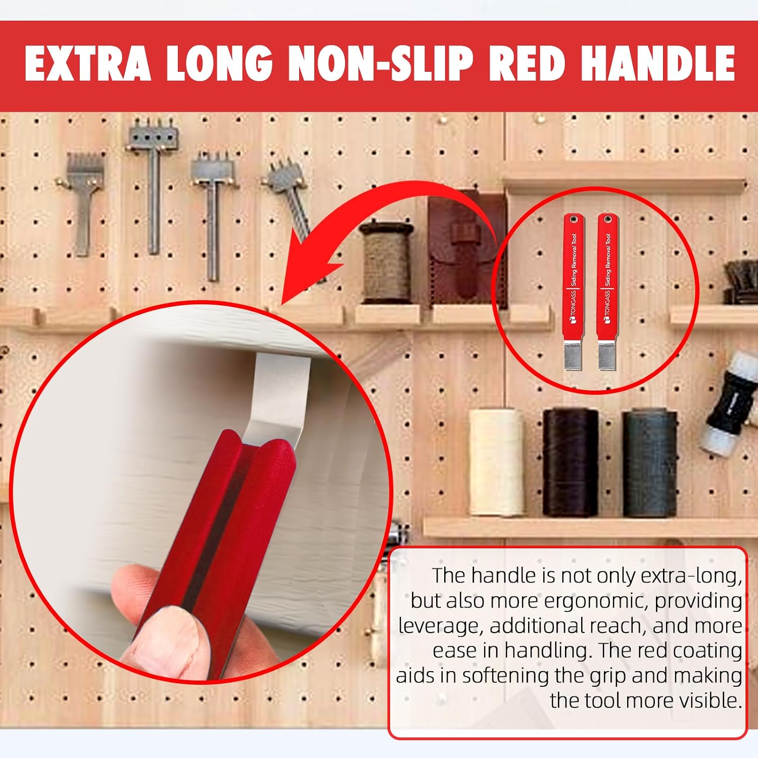 7 Inches Vinyl Siding Removal Tool with Extra Long Handle