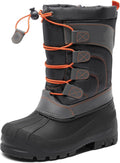 Unisex Snow Waterproof Winter Boots | Warm Faux Fur Lined Outdoor Secure Grip Anti Slip Outsole Easy Wear Windproof