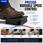 Variable Speed Foot Control Pedal for Flex Shaft Rotary Tools, Deadman Style ABS Foot Switch Controller for Jewelry