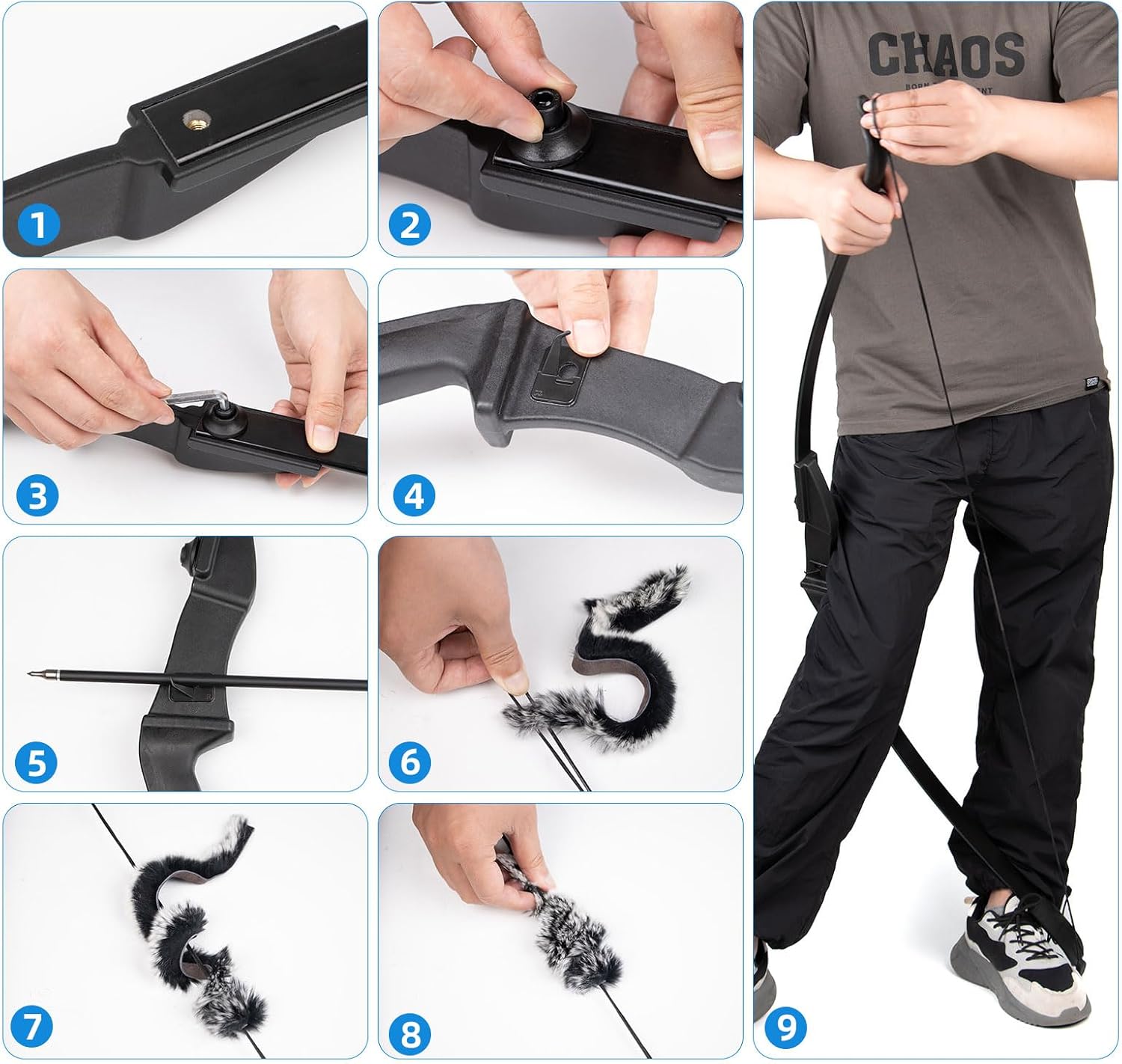 Recurve Bow and Arrow Set for Adults, Archery Takedown recurve Bow Set for Beginners/Youth/Adults Target Practicing
