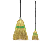 Heavy-Duty Corn Outdoor Broom with 54 Inch Long Handle