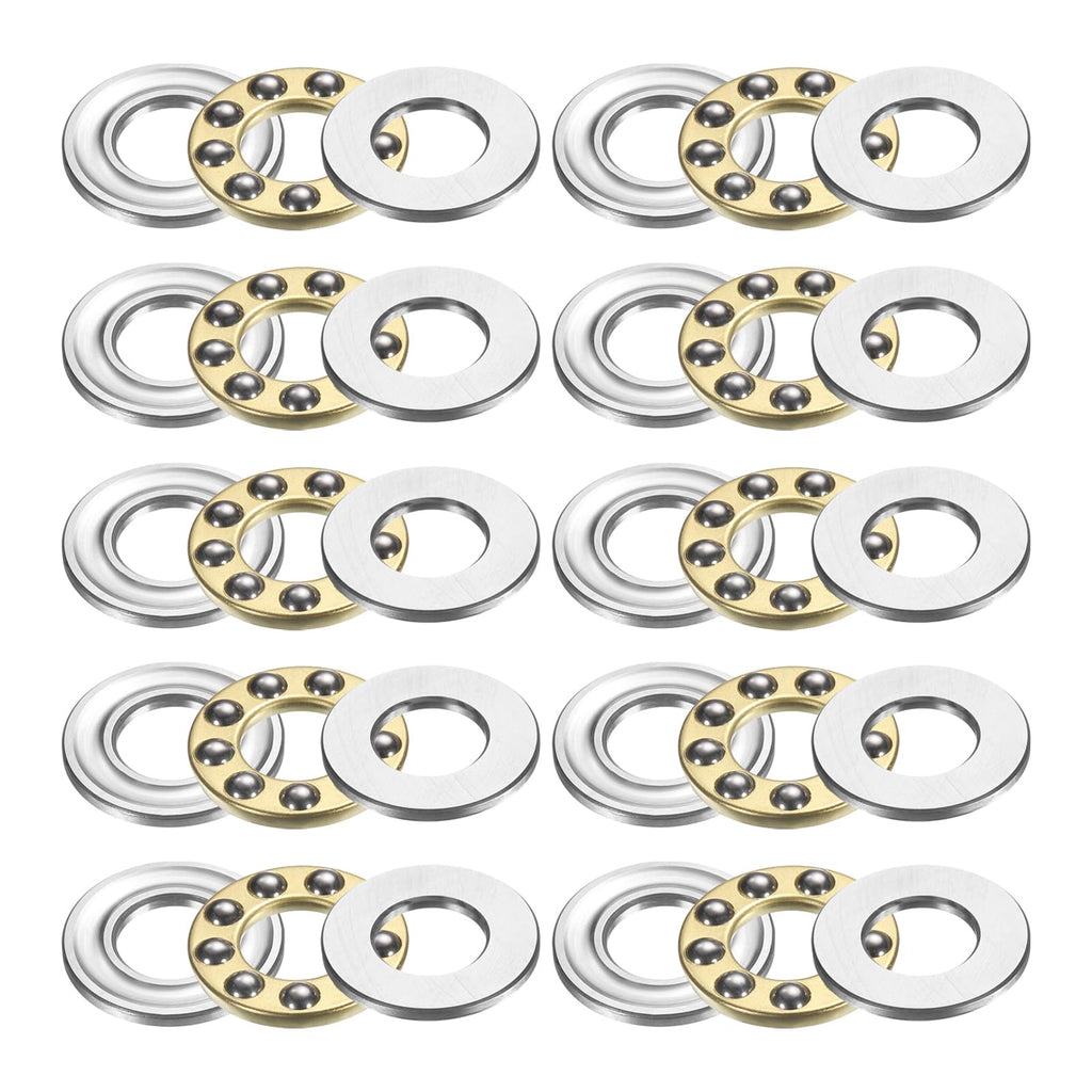 uxcell 10Pcs F8-14M Thrust Ball Bearings 8mm Bore 14mm OD 4mm Thick