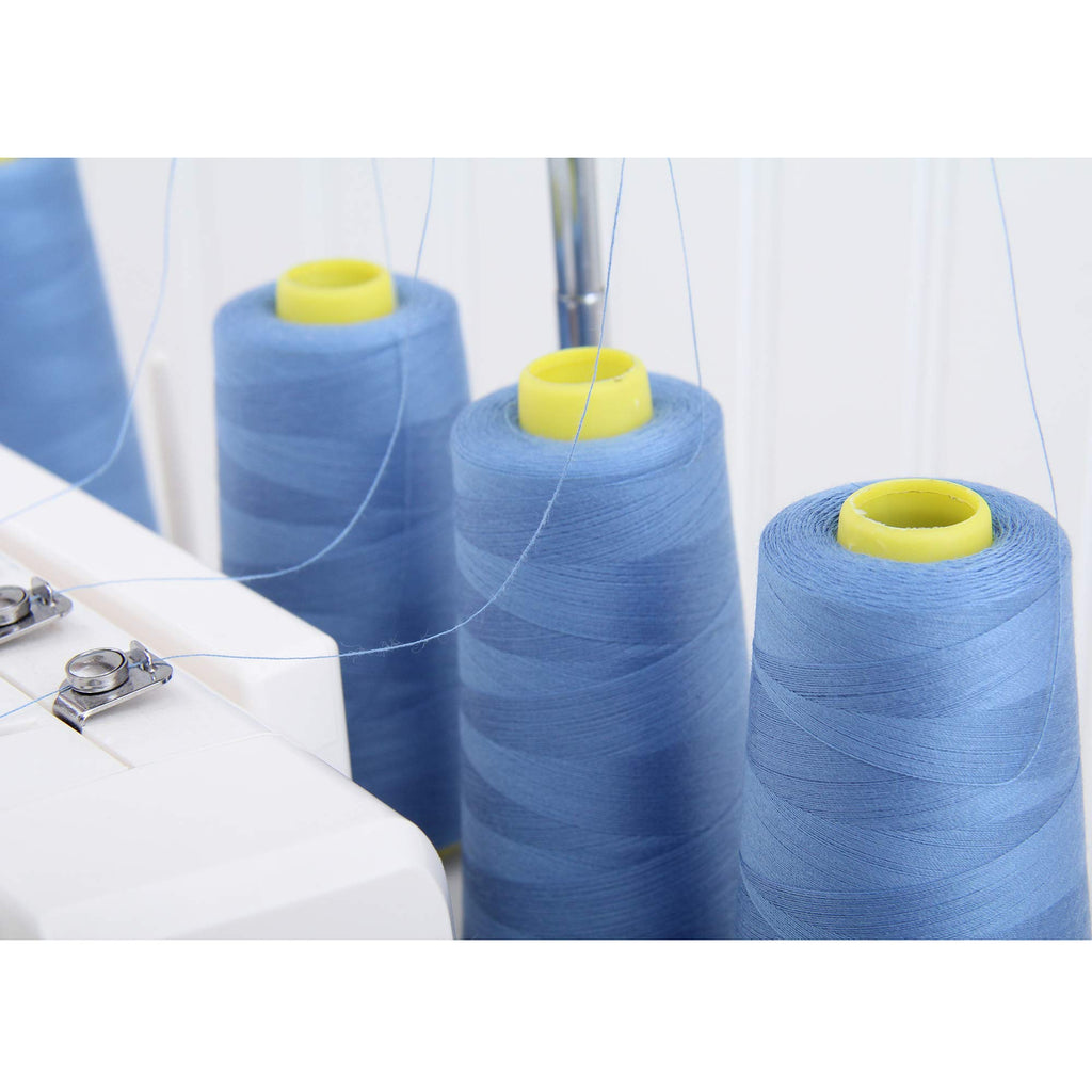 Polyester Serger Thread, 4 Cone Pack 2750yd 40/2, Grey