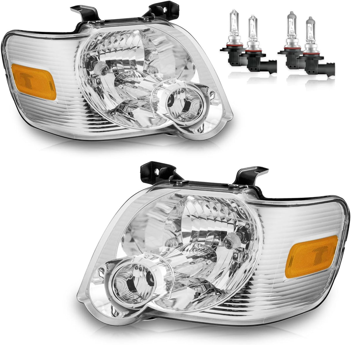 Headlights W/Bulbs for 2006-2010 Ford Explorer
