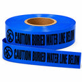 Buried Water Line Caution Tape - 3" x 1000 Ft, 4 Mil