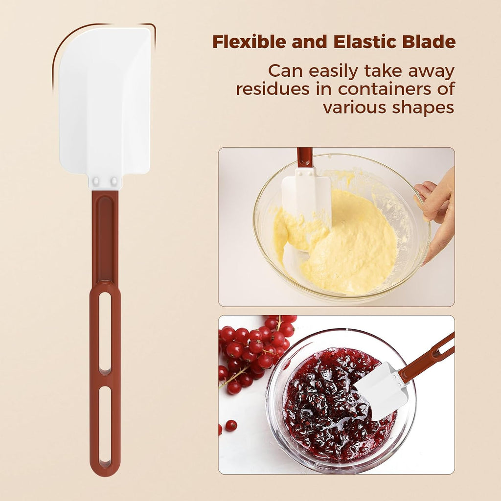 High Heat Resistant Silicone Spatulas, 13-1/2" Commercial Spatula 500°F Heat-Resistant Heavy Duty Spatula Non-Stick