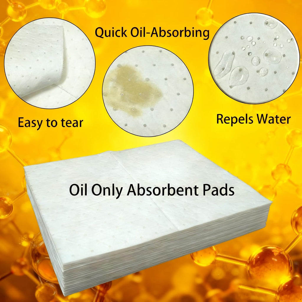 Oil Spill Absorbent Pads, 17"x13.8"