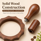 Pomya Wood Steam Lever Handle Grouphead Ring Replacement for Coffee Machine