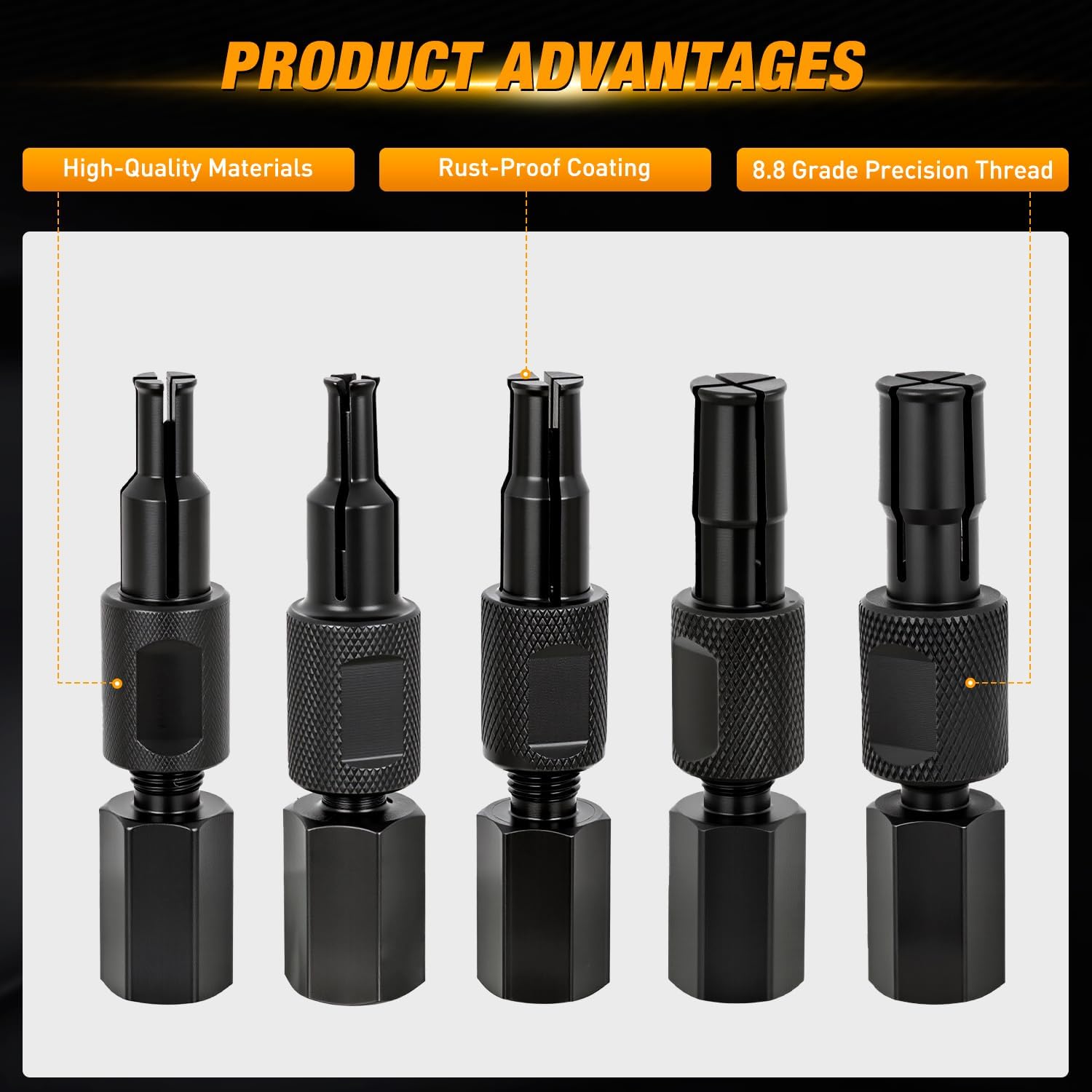 9PCS Blind Inner Bearing Puller Set with Slide Hammer 8-32MM Collets