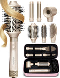 6 in 1 Professional Hot Air Styler • Powerful Hair Dryer & Straightener Set • Styling Without Heat Damage • Fast