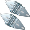 2 Packs Garage Door Hinges #2 with Galvanized Finish - Heavy Duty 14 Gauge Steel, Suitable for Residential/Light