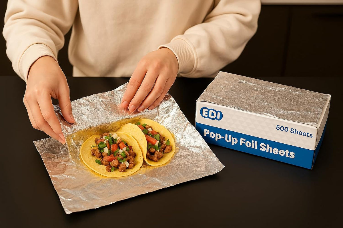 Heavy Duty Aluminum Foil - Pop Up Sheets (12" x 10.75", 500)