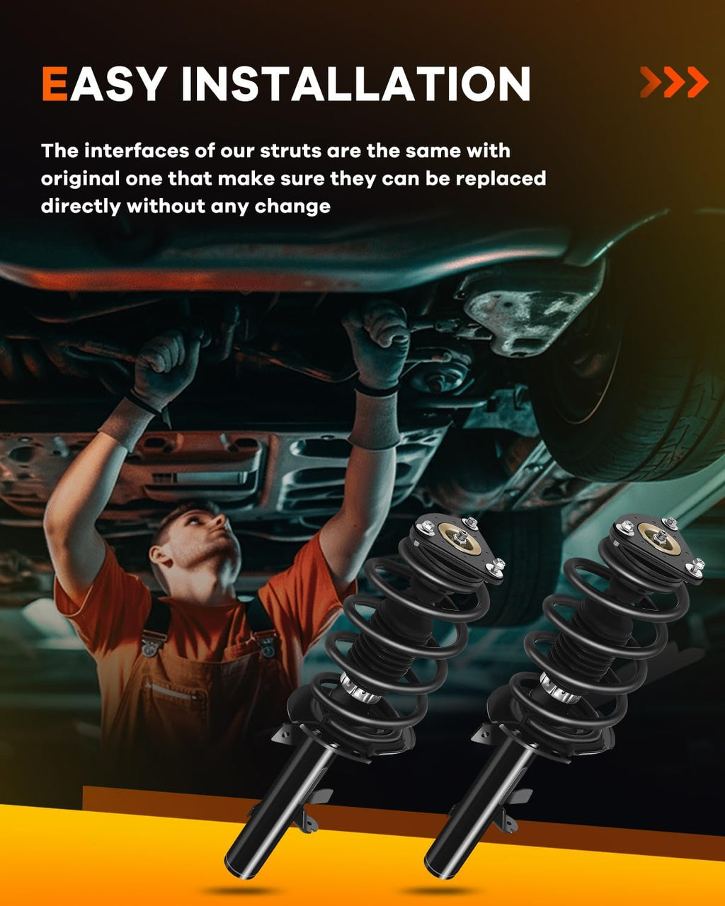 OCPTY Front Complete Strut Assembly for Ford for Escape FWD 2014-2019