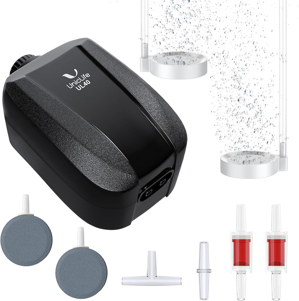 Pawfly Aquarium Air Pump with Accessories for 5-100 Gallon Fish Tank