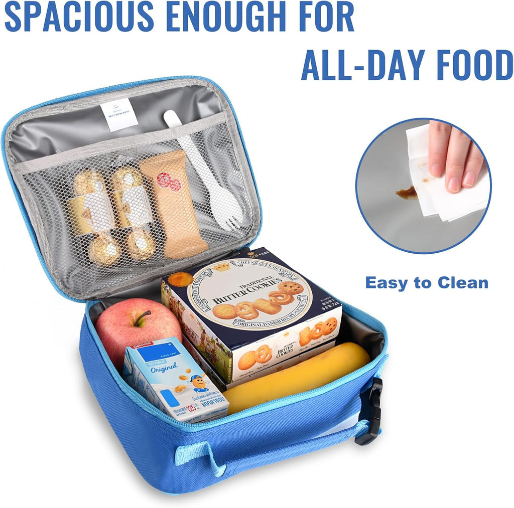 Kids Insulated Lunch Box for Boys Girls,Back to School,Office | Thermal Meal Tote Kit,Soft Reusable Lunch
