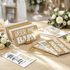 24 Designs Gold Wedding Photo Booth Props, Double Sided PVC Selfie