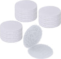 24 Pairs 2 Inch Round Hook and Loop Dots Double Sided Self Adhesive Tape White Hook and Loop Fasteners Nylon Sticky