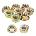 15Pcs Serrated Flange Hex Nuts 3/8"-16 UNC Carbon Steel