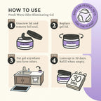 Lavender Odor Eliminator Gel 3-Pk 7 oz - Air Freshener for Home