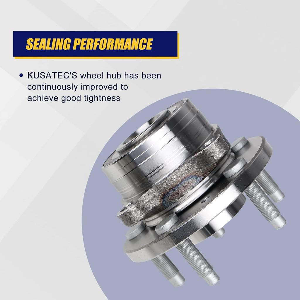 KUSATEC 512460 Front/Rear Wheel Bearing and Hub Assembly