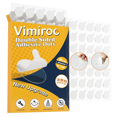 Double Sided Sticky Adhesive Dots – 350pcs Easy to Peel Sticky Putty,Clear Removable Mounting Putty, Double Sided