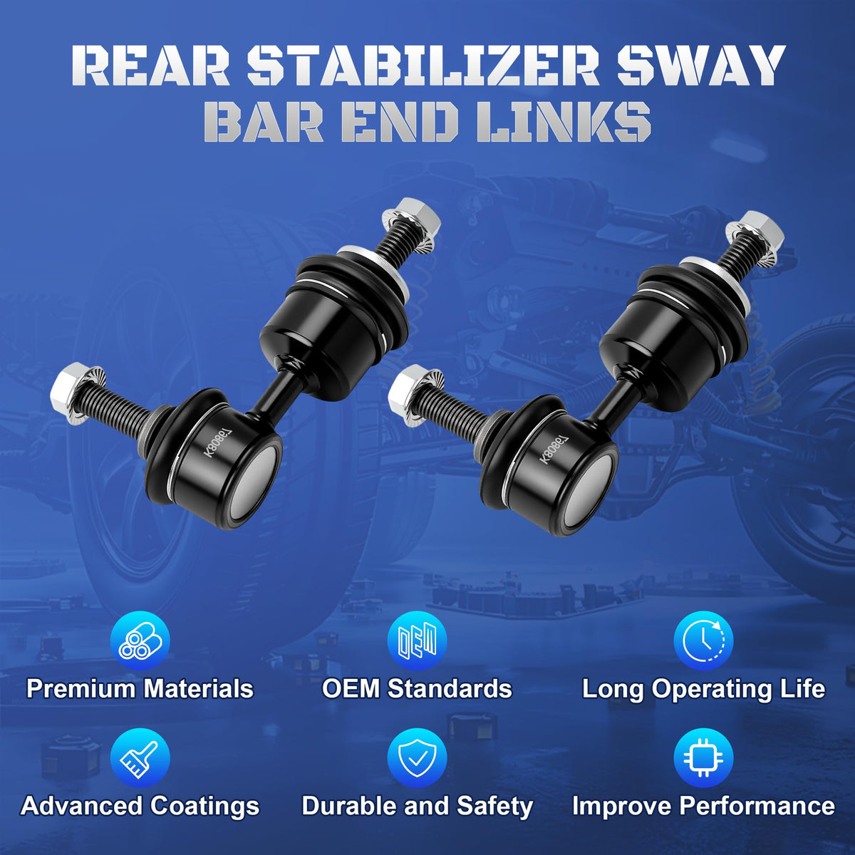 K80867 Rear Stabilizer Sway Bar End Links for Volvo Mazda 04-2013
