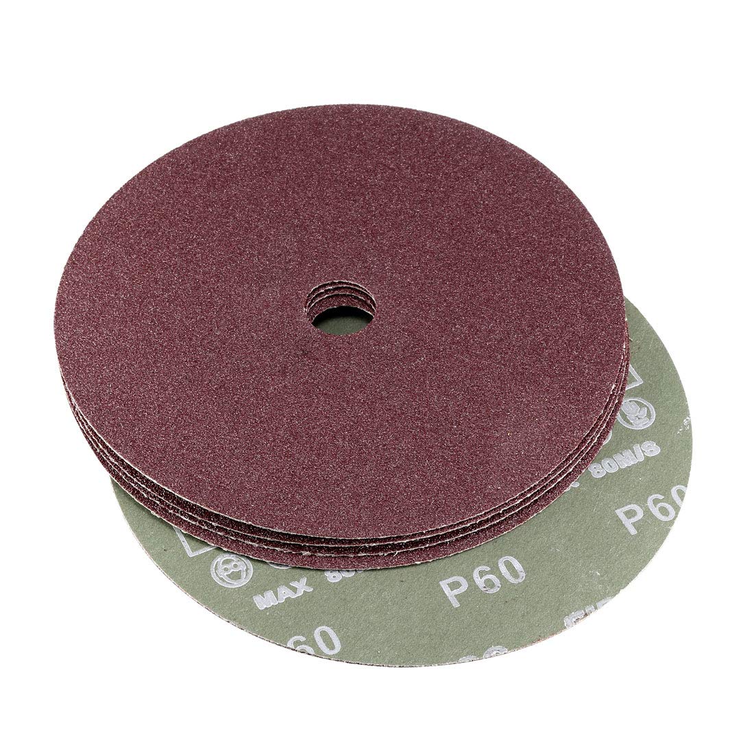 uxcell 7" x 7/8" Resin Fiber Discs 60 Grit Sanding Grinding Discs,5 Pack