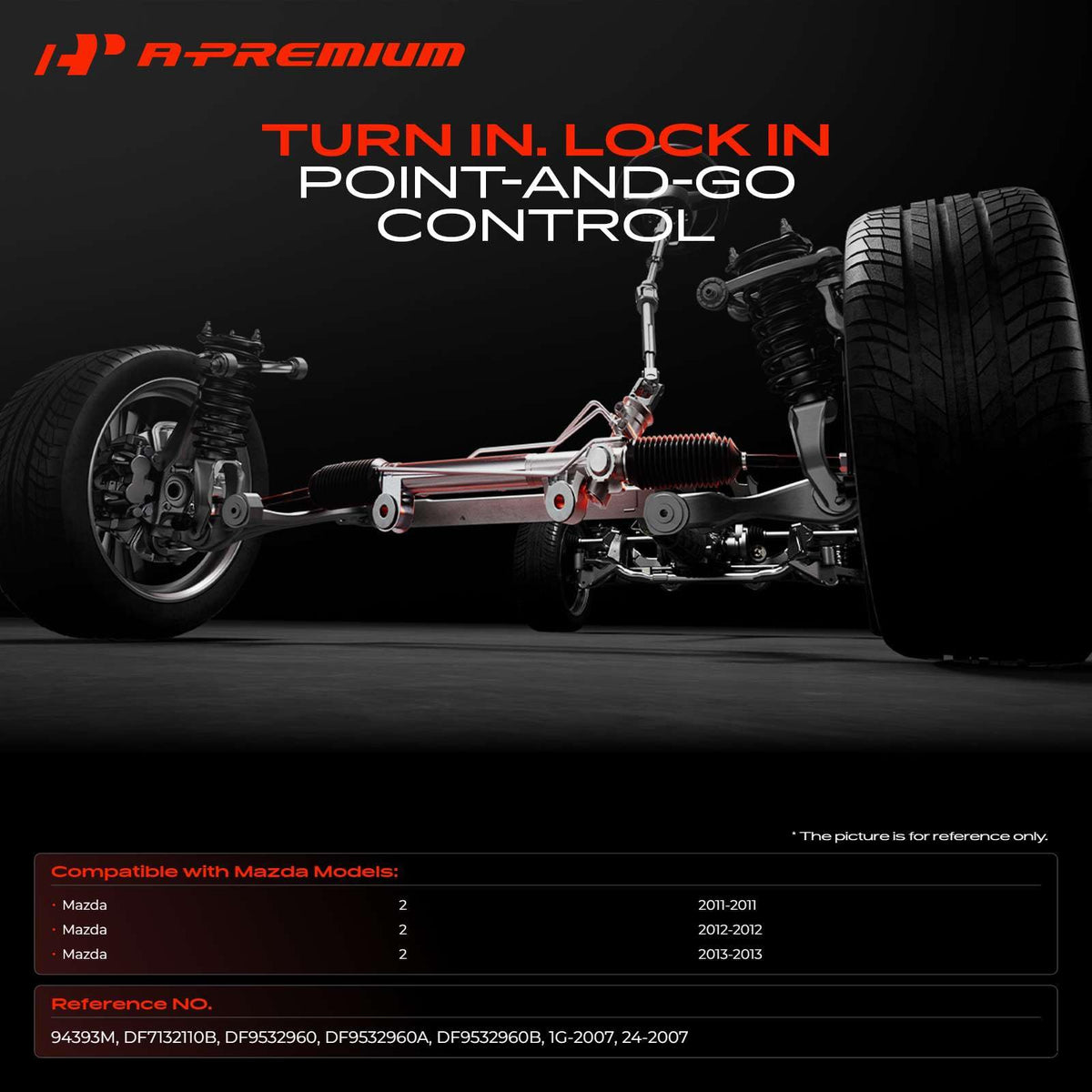 A-Premium Electronic Power Steering Rack and Pinion Compatible with Mazda