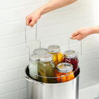 21.5Qt Stainless Steel Canning Pot with Rack, Water & Steam Canner, Large