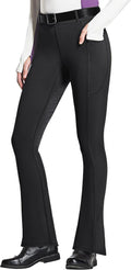 Women's Full Seat Horse Riding Pants Bootcut Riding Tights with Pockets Equestrian Breeches for Women
