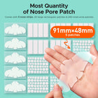 Hydrocolloid Pimple Patches, XL Nose Pore Strips 91 x 48 mm, 265 Count