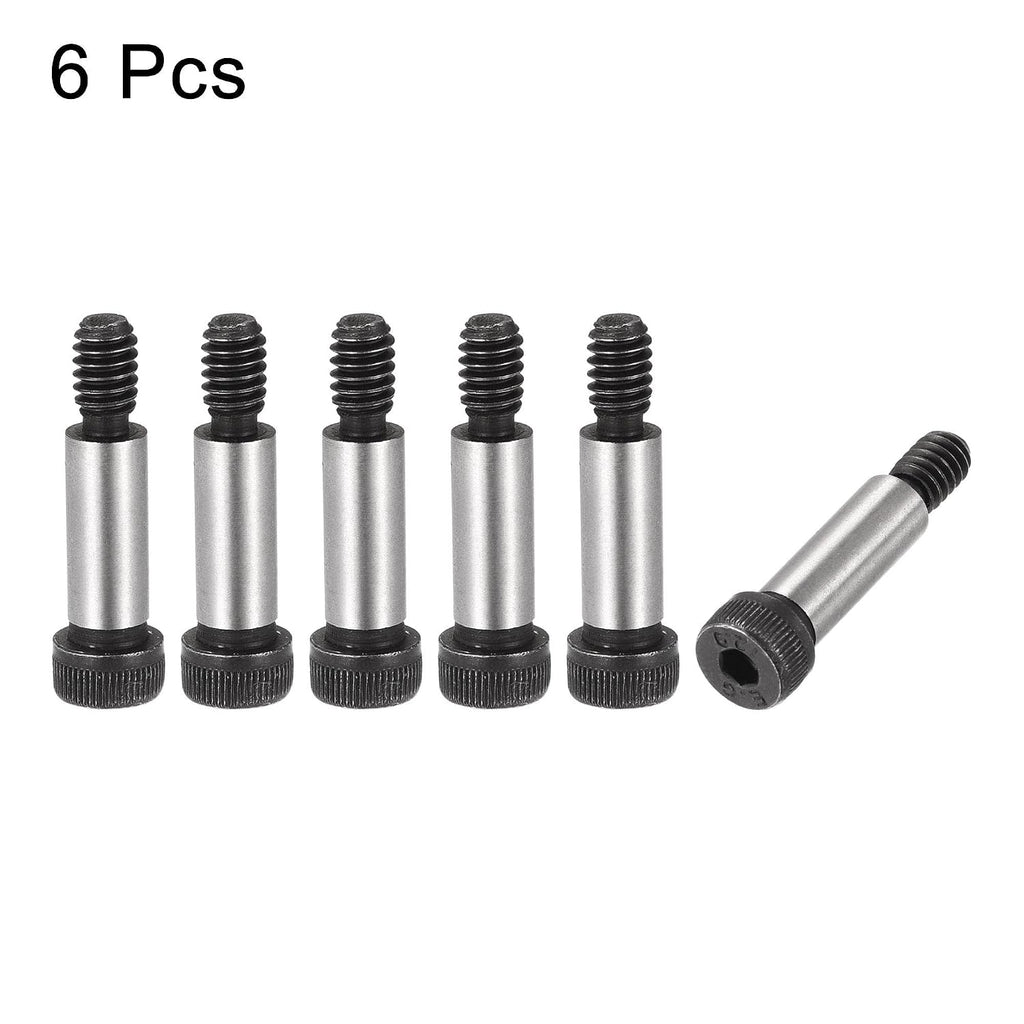 uxcell Alloy Steel Hexagon Socket Head Shoulder Screws Bolts, 3/4" Shoulder Length, 5/16" Shoulder Dia, 1/4-20 Thread, 6pcs