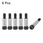 uxcell Alloy Steel Hexagon Socket Head Shoulder Screws Bolts, 3/4" Shoulder Length, 5/16" Shoulder Dia, 1/4-20 Thread, 6pcs
