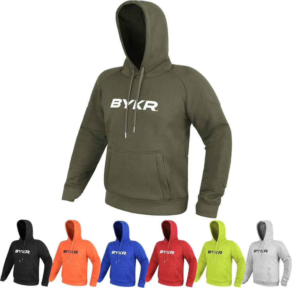 Motorcycle Hoodie for Men & Women Biker Motorcycle Jackets Breathable Motorbike Riding Sweatshirt All Weather CE Armored