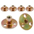 Hordion 12Pcs 5/16"-18 Carbon Steel T Nuts, Round Base Plate Nut