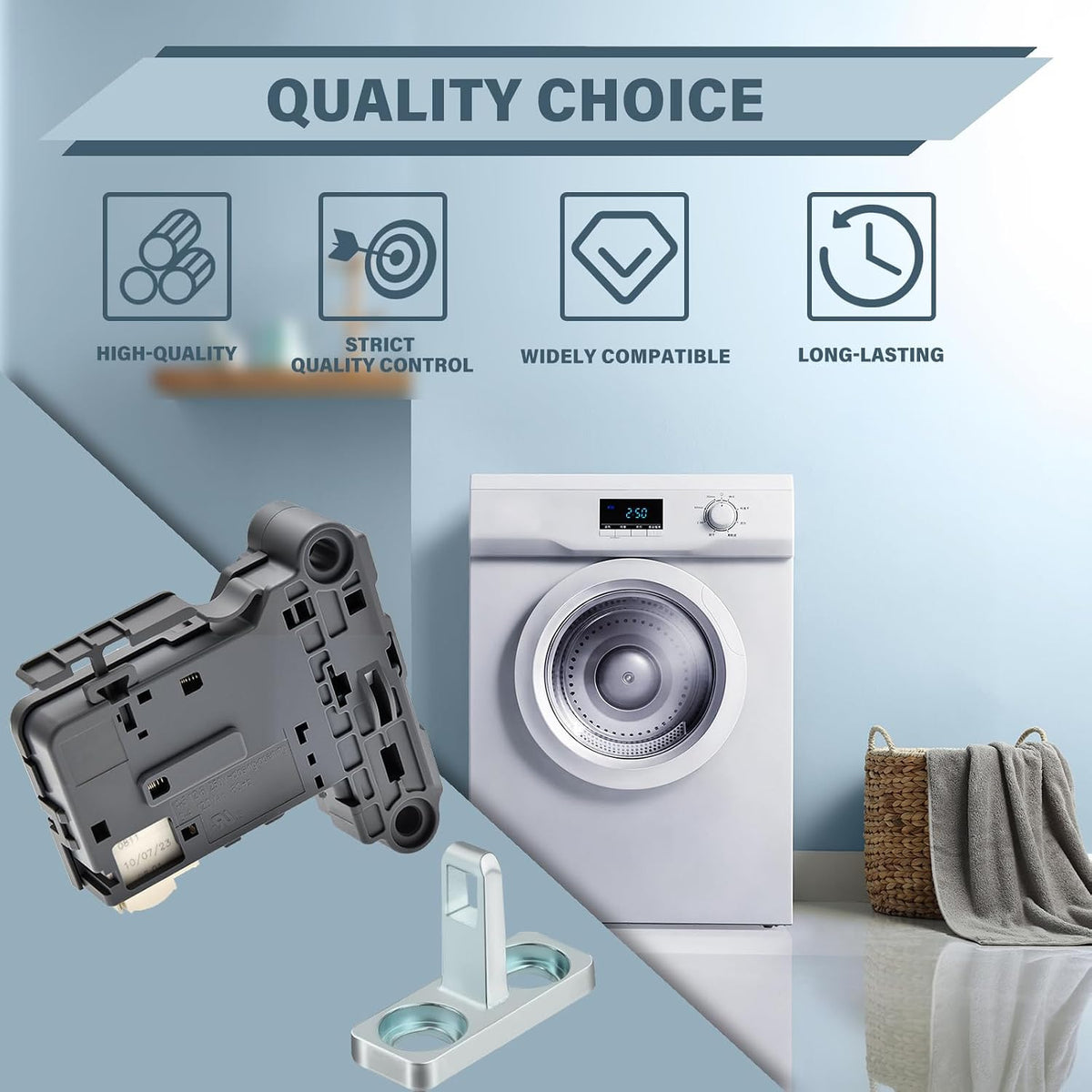 Replacement Electrolux Washer Door Latch Lock Switch Assembly