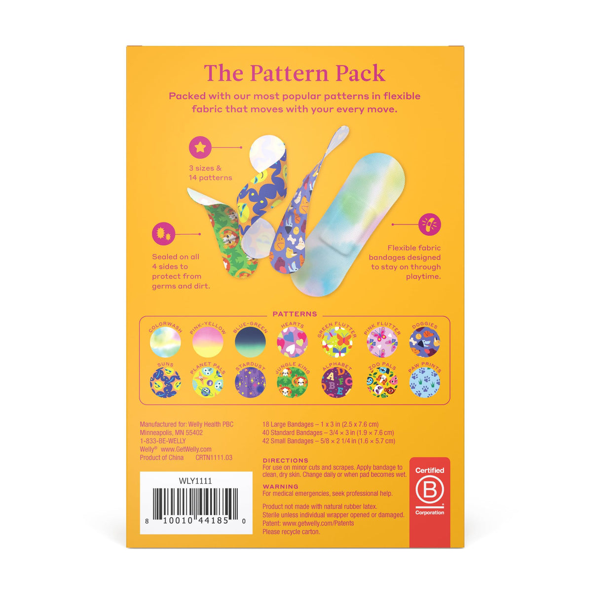 Bravery Badge Value Pack | Adhesive Flexible Fabric Bandages | Assorted Shapes and Patterns for Minor Cuts, Scrapes