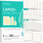 Large Pimple Patches for Face & Body Zit Breakouts, 7 Sizes 302 Count