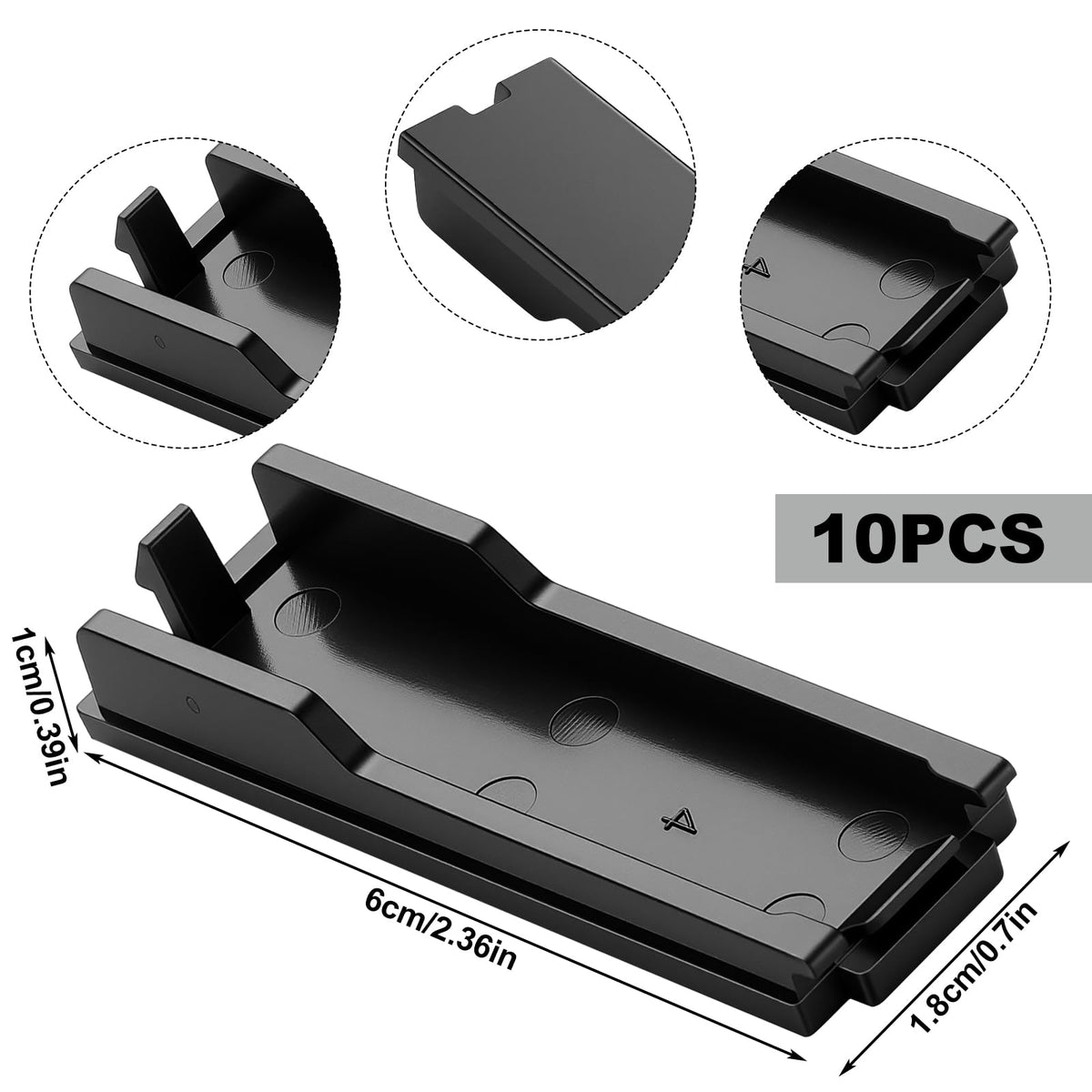 Kingdder 10 Pack Breaker Filler Plate, Circuit Breaker Panel Cover Knockout Filler Plate Box Cover Black(Chfpp)