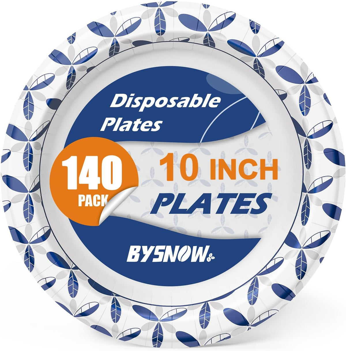 140 Pack 10 inch Heavy Duty Paper Plates Disposable