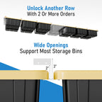 USA Based Overhead Garage Storage Rack, Connectable Heavy Duty Metal Ceiling Rails Garage Storage Organization