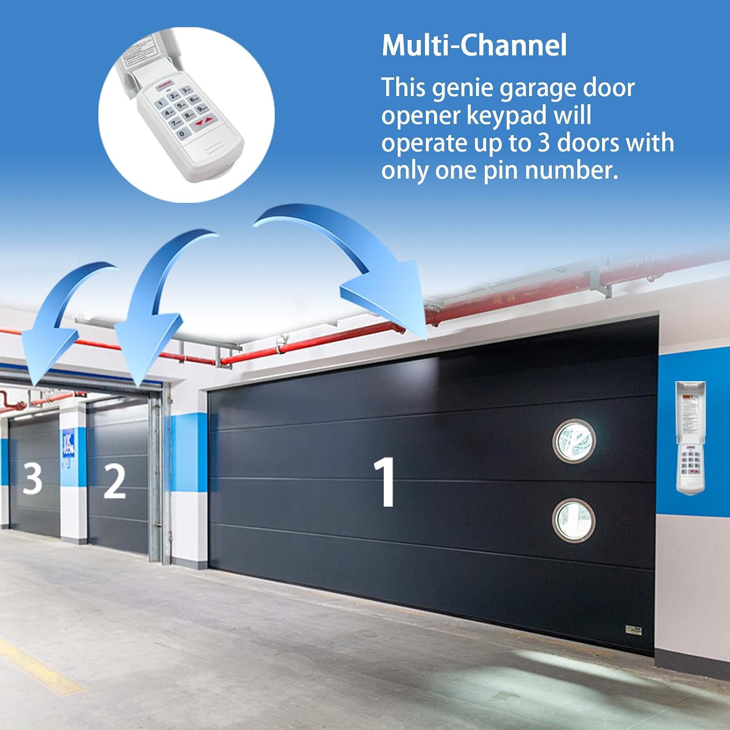 Garage Keypad Compatible with Genie Garage Door Opener Keypad