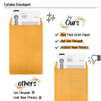 6x9 Catalog Envelopes 50 Pack Yellow Manila Envelopes Gummed