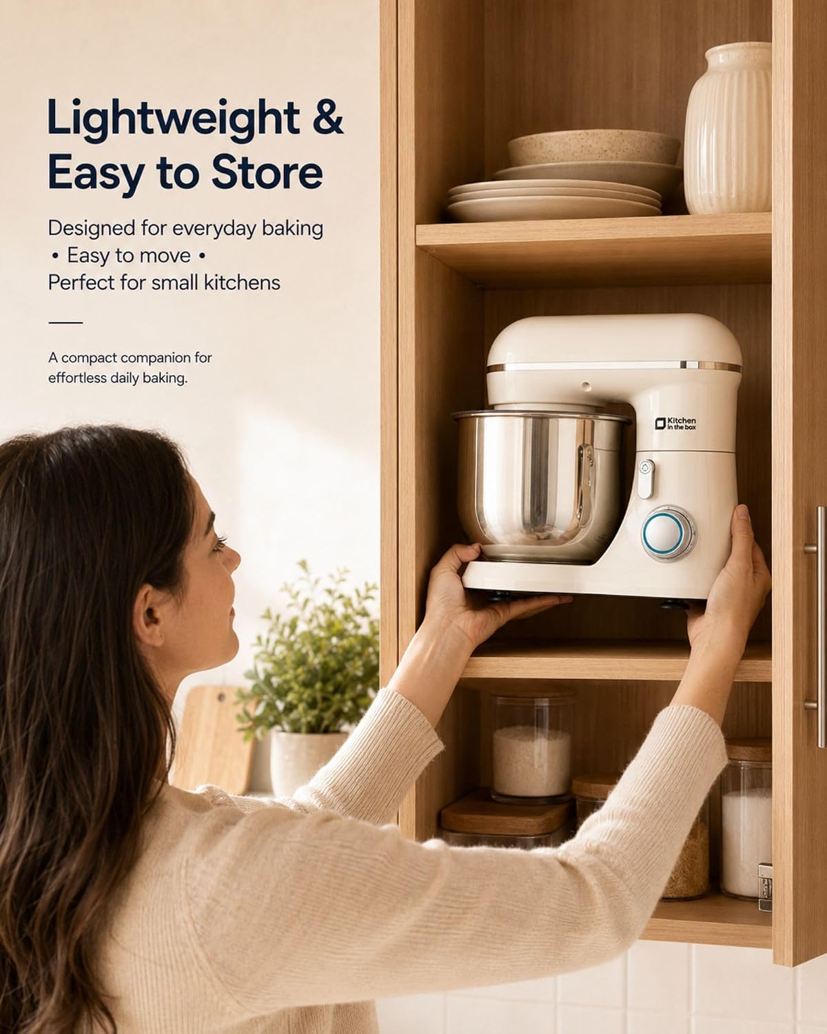 Stand Mixer, 3.5 QT Kitchen Electric Mixer for Baking