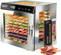 Food Dehydrator Machine, 800W 10 Stainless Steel Trays Dehydrator, 176°F
