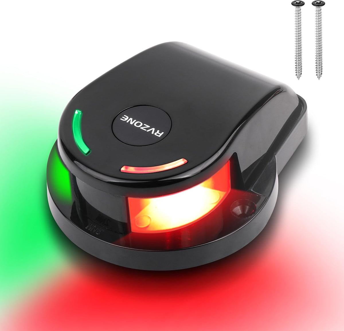 RVZONE Boat Navigation Lights, Red Green LED Bow Lights for Boats, IP67