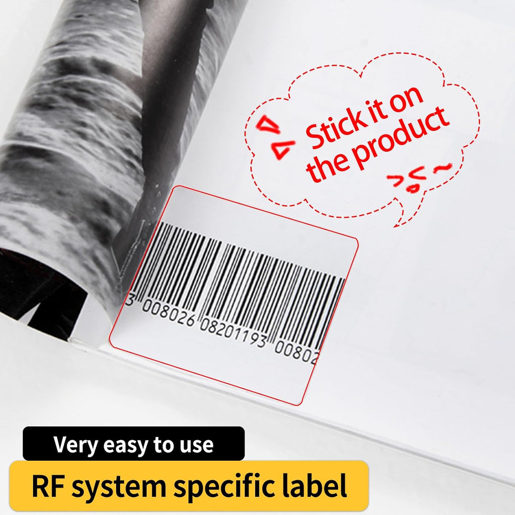 8.2mhz Security Tags Soft Labels Sticker, 1000 pcs Retail Anti-Theft Equipment Prevention EAS System