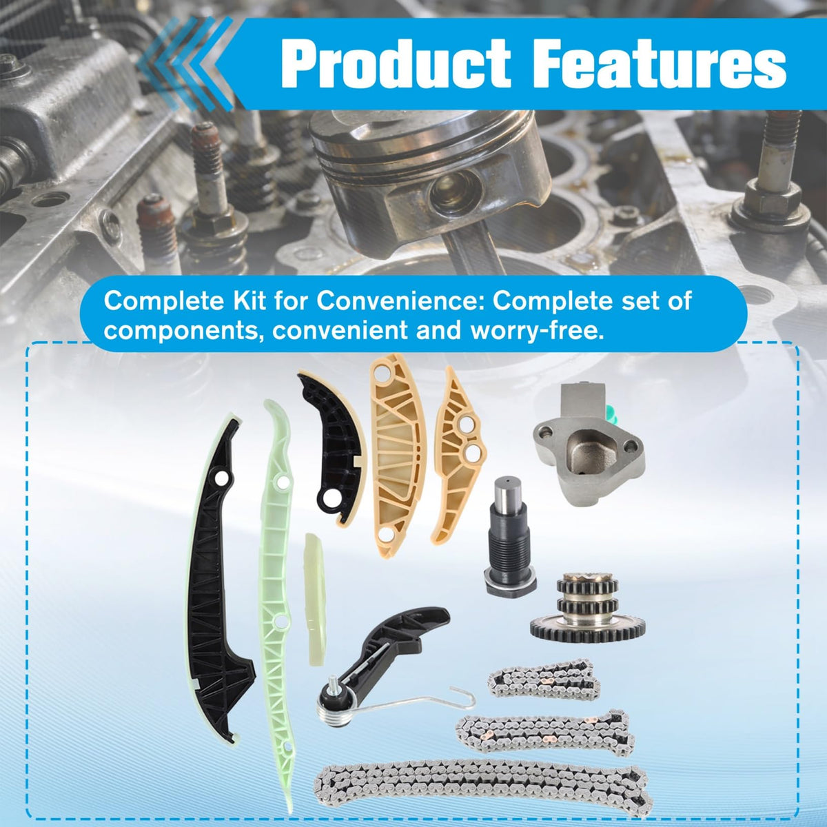 LABLT Timing Chain Kit Replacement for 06H115225L
