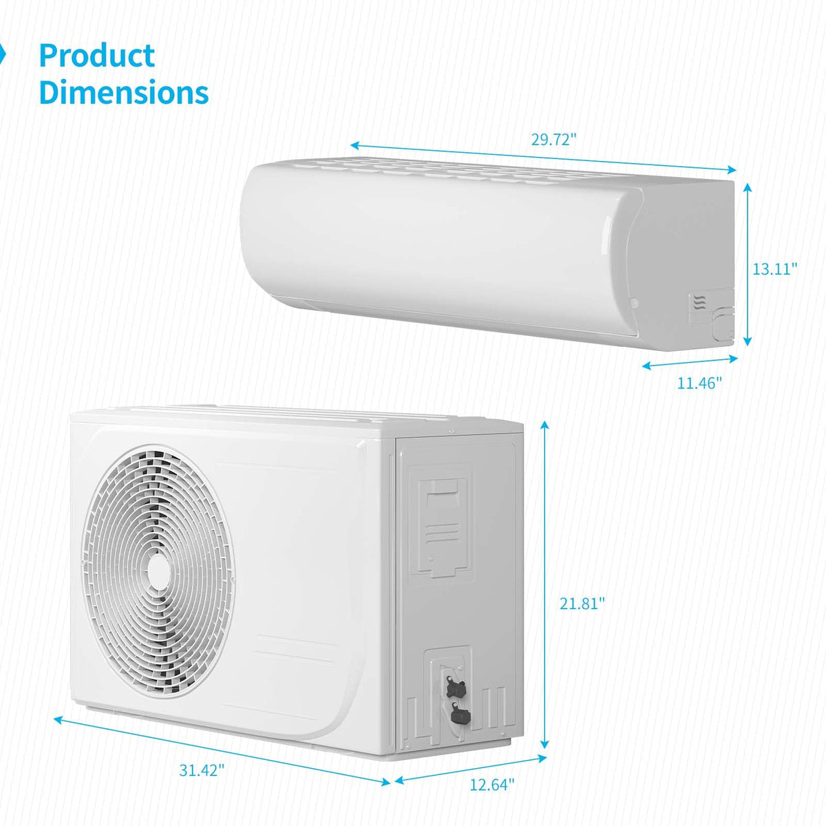 9,000BTU Mini Split Air Conditioner with Pre-Charged Heat Pump